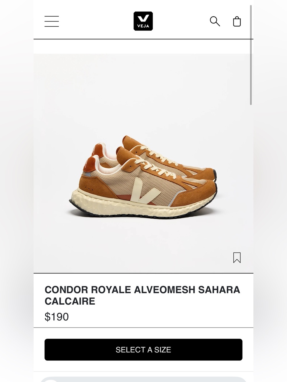 Veja women’s Candor Royale Sneakers - Sahara - size 39 (8) WORN ONCE - Picture 2 of 8